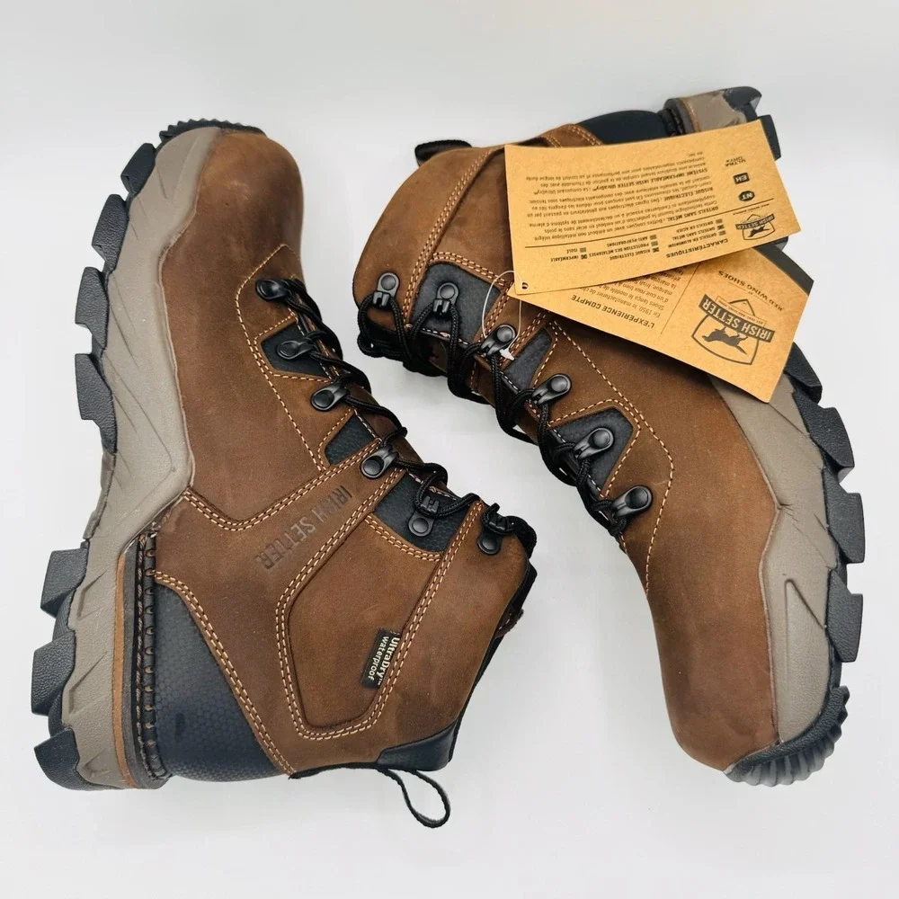 Irish Setter Crosby‎ Boots Men's Size 11 D Brown Waterproof Non Metallic Toe